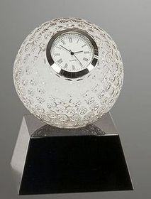 Custom 5" Executive Crystal Clock Award