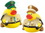 Custom Rubber Park Ranger Duck, 3" L x 3 3/8" W x 3 1/2" H, Price/piece