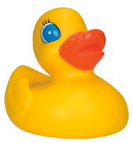 Custom Rubber Big Boy Duck Toy, 8 3/4