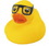 Custom Rubber Study Duck, 3 1/2" L x 3" W x 2 7/8" H, Price/piece