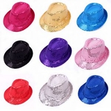 Custom Fedora Hats with Bling Sequins, 11