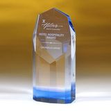 Custom Awards-optical crystal award/trophy 9 inch high, 3 1/2
