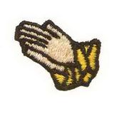 Custom Holiday Embroidered Applique - Praying Hands