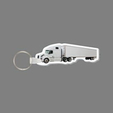 Key Ring & Full Color Punch Tag - Semi-Truck