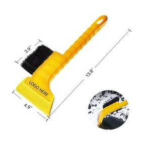 Custom Snow Shovel with Brush for Cars, 13 1/2" L x 4" W