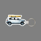 Custom Key Ring & Full Color Punch Tag - SUV W/ Kayak