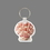 Key Ring & Full Color Punch Tag - Calico Scallop Seashell, Price/piece