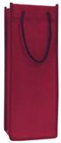 Non Woven Single Bottle Wine Tote Bag w/ Rope Handles - Blank (5