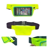 Custom Fluorescent Green Runners Waist Belt with Expandable Storage Pouch, 27