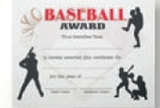 Custom Stock Certificate (Baseball)