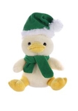 Custom Soft Plush Duck With Christmas Scarf and Hat 12