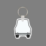 Custom Key Ring & Punch Tag - Van (Outline/Front)