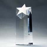 Custom Crystal Star Pillar Award (engraved ), 4