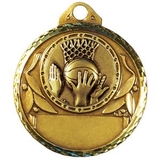 Custom Stock Basketball General Round Medal