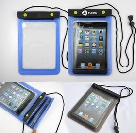 Custom PVC Waterproof Pouch w/Lanyard for 8" Tablets