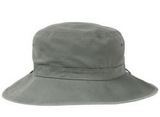 Blank Fahrenheit Garment Washed Cotton Wide Brim Outdoor Hat w/ Drawstring