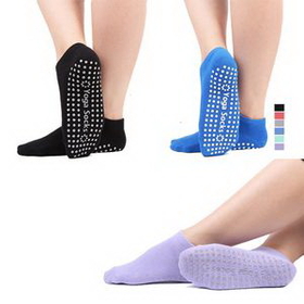 Custom Non-slip Yoga Socks With Grips, 7 3/4" L x 3" W