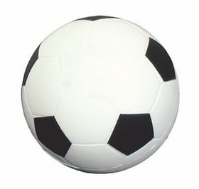 Custom Soccer Ball Shape Stress Reliever, 2 1/4" Diameter