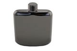 Custom Sleekline Pocket Flask, 4 oz., Black Chrome Plated, 4 1/8