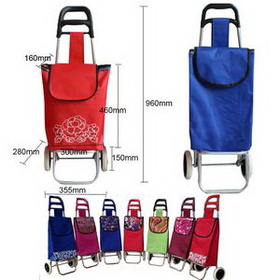 Custom Folding Shopping Cart For Supermarket Trolley, 14" L x 11" W x 37 8/10" H