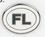 Custom Florida State Abbreviation Stock Cast Pin, Price/piece