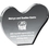 Custom Clear Heart PaperWeight (5 1/8"x 4 1/4"x 3/8") Laser Engraved, Price/piece