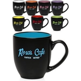 Custom 16 oz. Bistro Ceramic Mug - color coded coffee mugs, 4.10