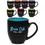 Custom 16 oz. Bistro Ceramic Mug - color coded coffee mugs, 4.10" W x 3.9" Diameter x 2.10" Diameter, Price/piece