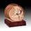 Custom Aladdin Copper Mirror Coaster Set W/ Wooden Base (Set Of 4), 4" W, Price/piece