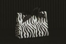 Custom Zebra Purse Style Gift Bag (4.5"x2"x3.75")