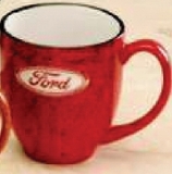 Custom 16 Oz. Red Santa Fe Bistro Ceramic Mug