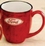 Custom 16 Oz. Red Santa Fe Bistro Ceramic Mug, Price/piece