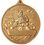 Custom 2" Ornament/ Medallion (Angel W/ Small Harp) Brass or Nickel, Price/piece