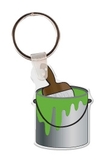 Paint Can W/Brush Key Tag (Single Color)