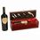 Custom Rosewood Finish Single Wine Box W Tools( Screened ), 14 1/4" W X 4 5/8" H X 4 1/4" D, Price/piece