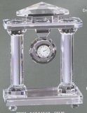Blank Crystal Clock w/ 2 Pillars (7