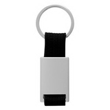 Custom Aluminum Key Tag With Web Strap, 3 5/8