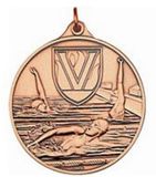 Custom 400 Series Stock Medal (Female Swimming) Gold, Silver, Bronze