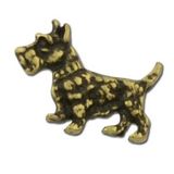Custom Terrier Dog Lapel Pin, 5/8