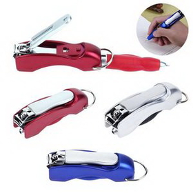 Custom Multifunction Folding Nail Clippers Ballpoint Pen, 2 7/8" L x 1" W x 3/4" H