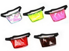 Custom Clear color Fanny Pack, FREE SHIPPING!, 12" L x 6.3" W x 3" H