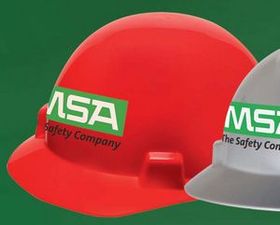 Custom MSA Smooth Dome Hard Hat with Fas-Trac 4 Point Suspension