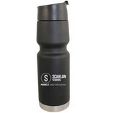 Custom 20 Oz. Stainless Bottle Vacuum Insulated Passivated Cross Trainer Bottle Black