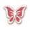 Custom Floral Embroidered Applique - Small Butterfly, Price/piece