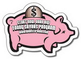 Custom Stock 20 Mil Piggy Bank Magnet, 3.5