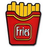 Blank French Fries Lapel Pin, 13/16