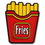 Blank French Fries Lapel Pin, 13/16" W x 1" H, Price/piece