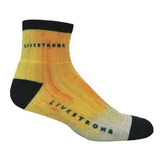 Custom Athletic Quarter Sock (Black Welt, Heel, and Toe) w/DTG Printing