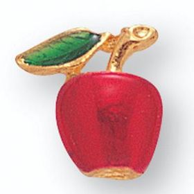 Blank Flat Polished Apple Pin (1/2")