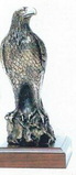 Custom The Rock Bronze Eagle Sculpture (12